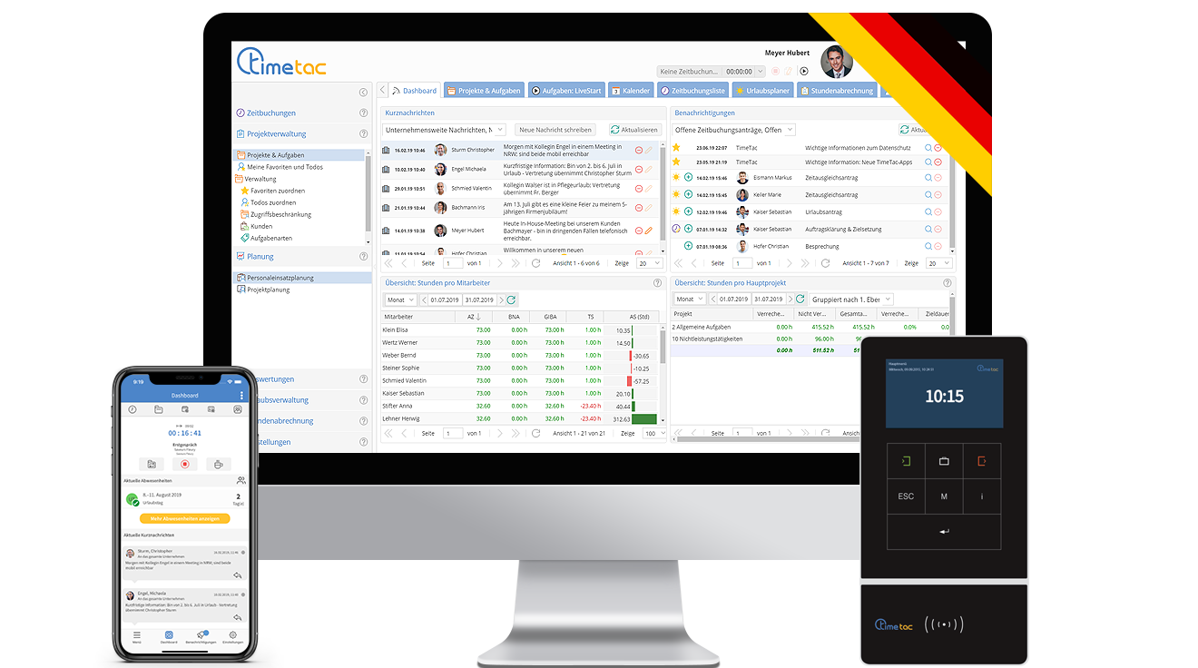 Zeiterfassung Deutschland TimeTac