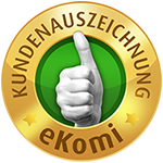 Badge: eKomi, Gold Badge: eKomi, Gold