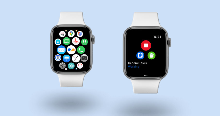 TimeTac Apple Watch App direkt am Watchface
